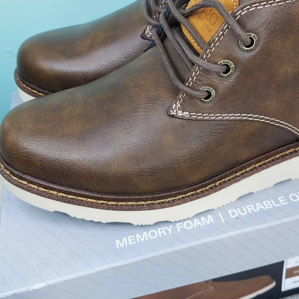 Buffalo David Bitton Metcalf Brown Chukka Boots Men Size 10 NWT Office Athlesure